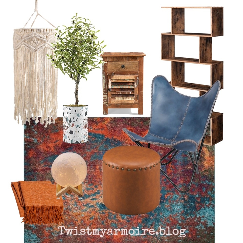 Blue Butterfly Room Mood Board by Twist My Armoire on Style Sourcebook