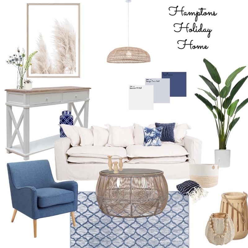 Hamptons Holiday Home Mood Board by pari_saa on Style Sourcebook