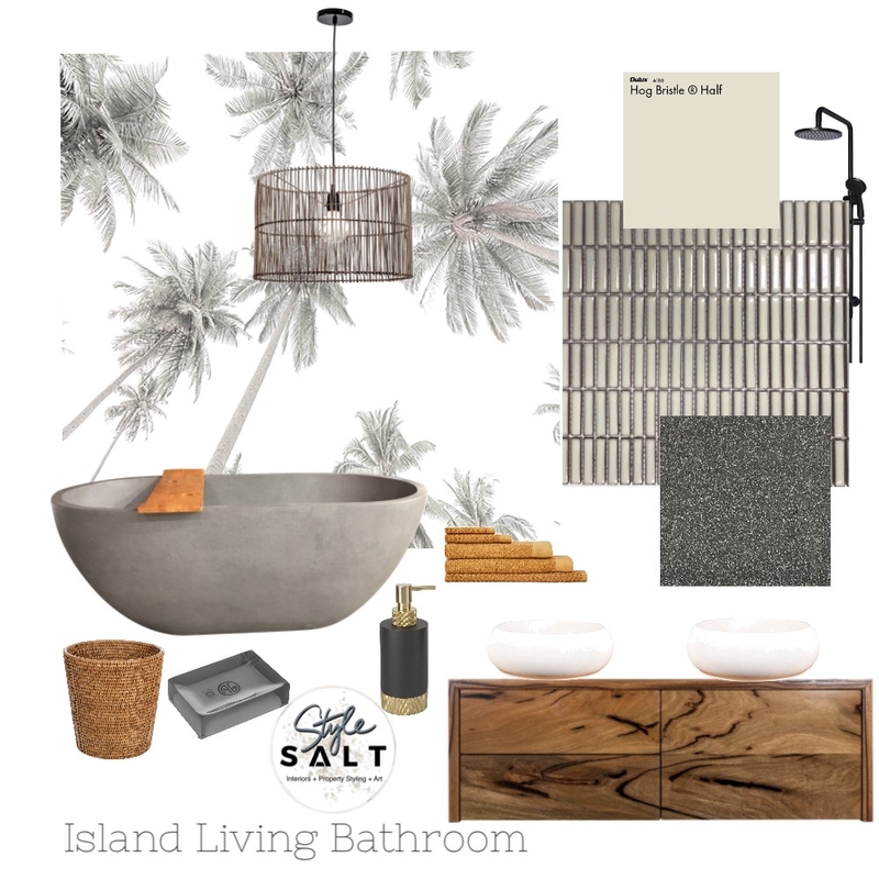 Island Living Bathroom Mood Board by Style SALT on Style Sourcebook