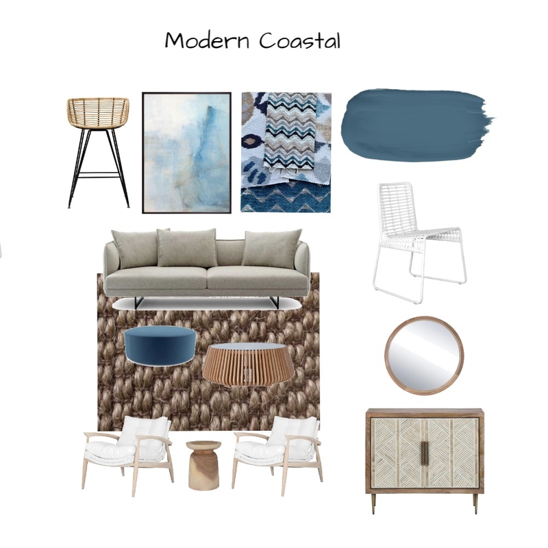 Modern Coastal Mood Board by Meadow Lane on Style Sourcebook