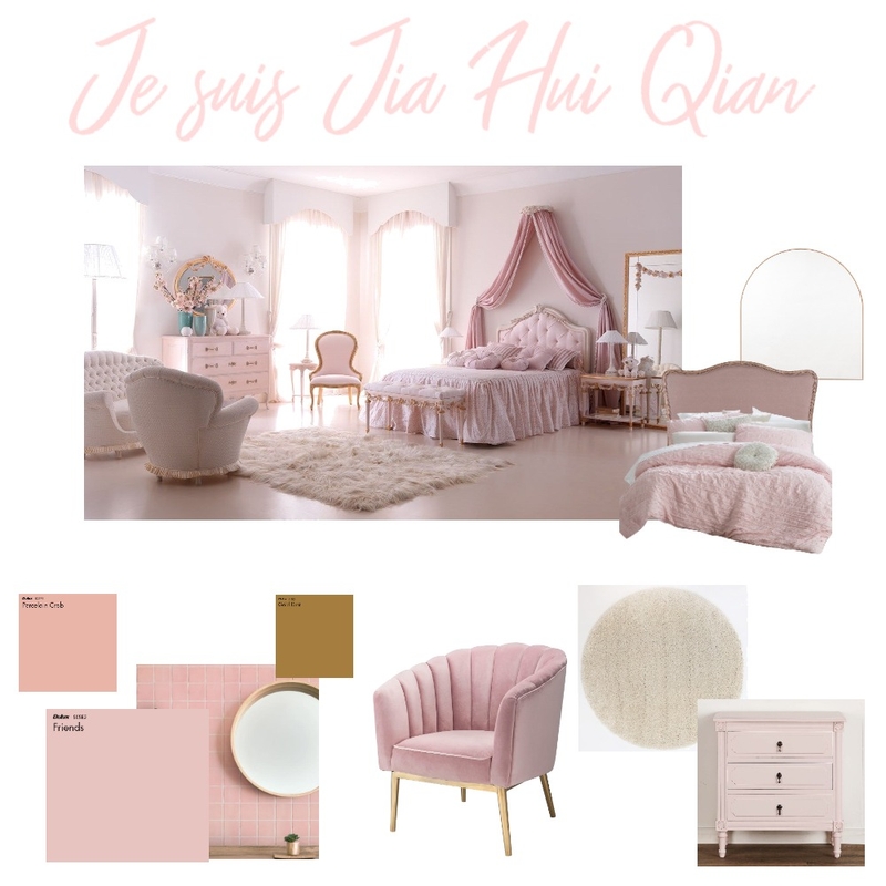 pink dreamy bedroom by Jia Hui Qian Mood Board by Jia Hui Qian on Style Sourcebook
