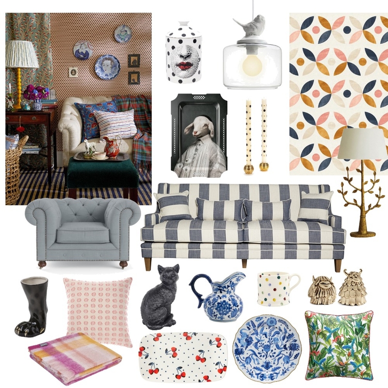 Eccentric English Mood Board by Studio Cloche on Style Sourcebook