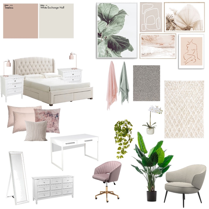 Pink teenage bedroom Mood Board by kaychristine on Style Sourcebook