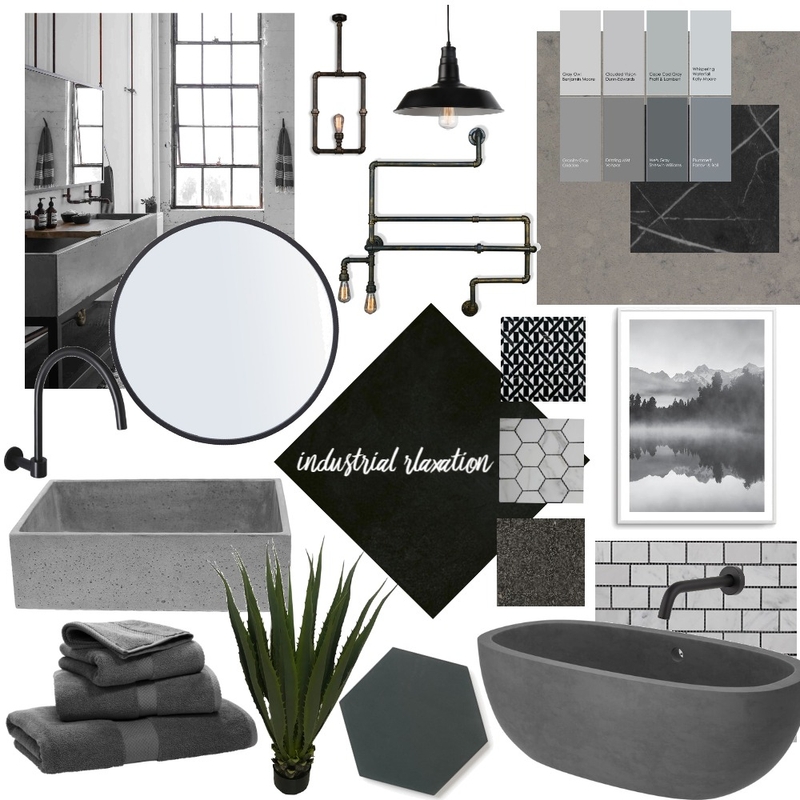 Industrial Relaxation Mood Board by Idesigns on Style Sourcebook