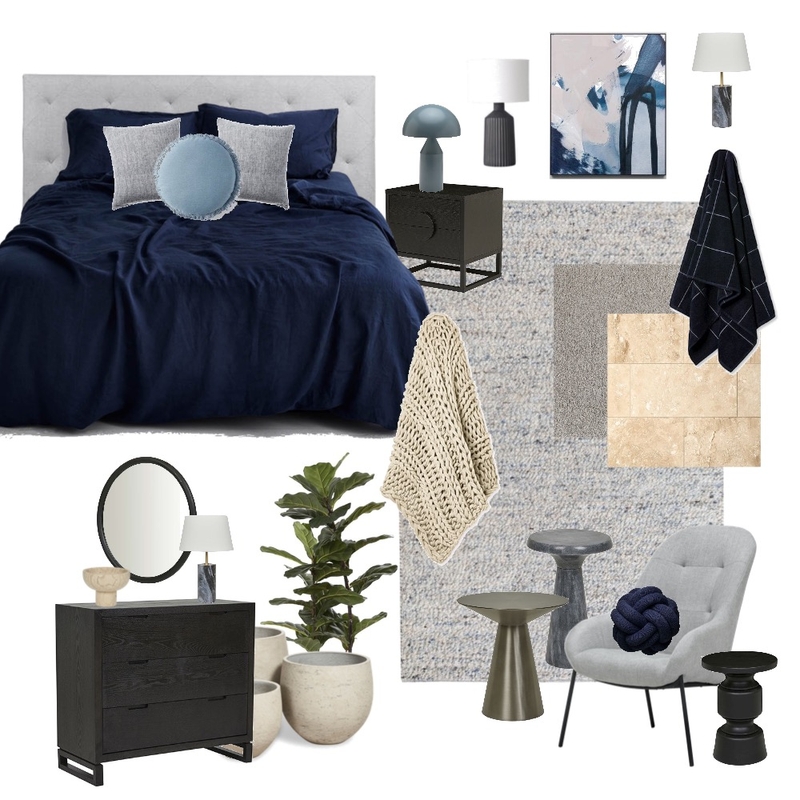 Contemporary Bedroom Mood Board by Kahli Jayne Designs on Style Sourcebook