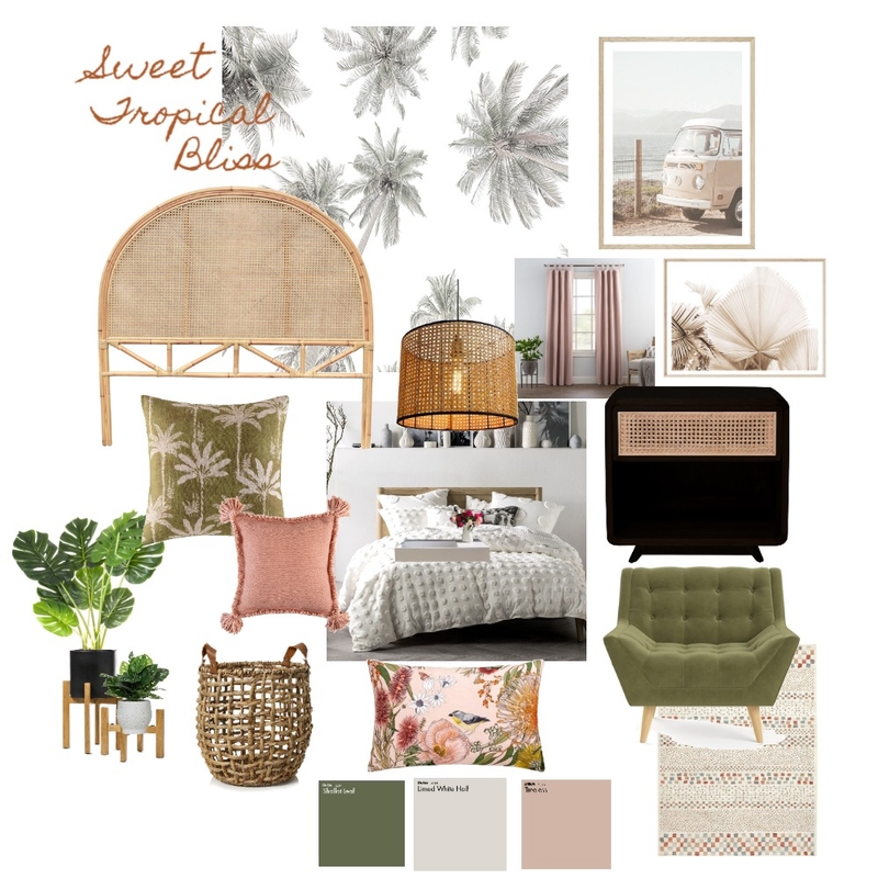 Tropical Bliss Mood Board by Jeannette vanLagen on Style Sourcebook