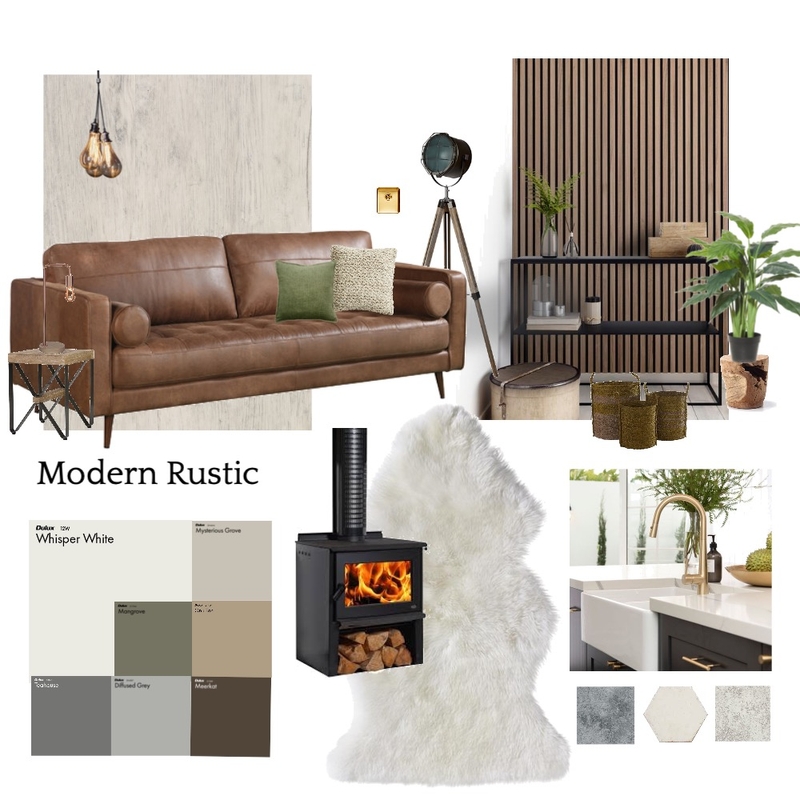 Modern Rustic Design Mood Board by Lauramcleaysmith on Style Sourcebook