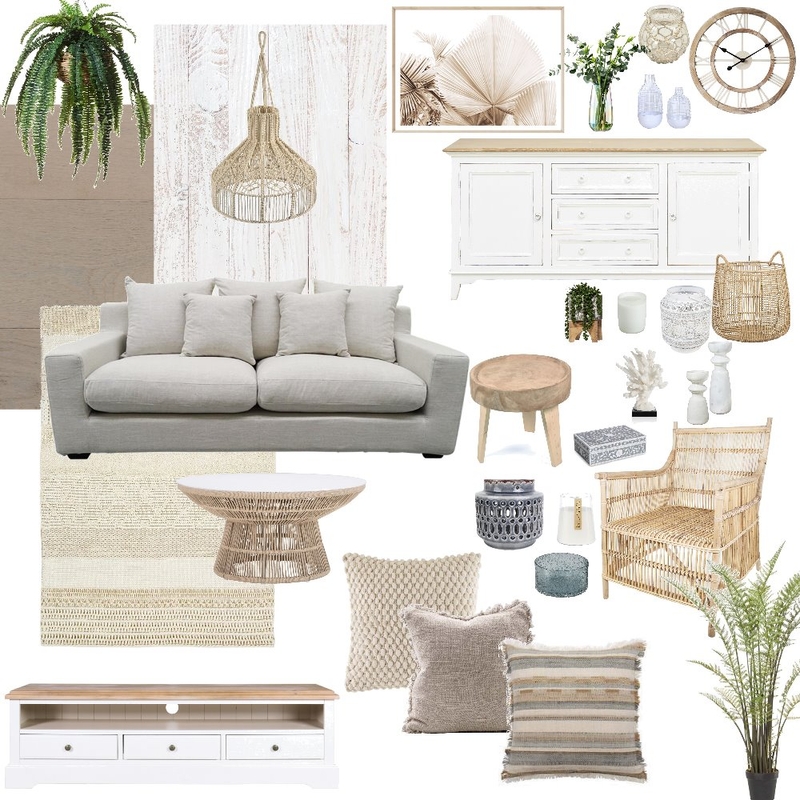 Coastal Natural Lounge Room Mood Board by cass111777 on Style Sourcebook