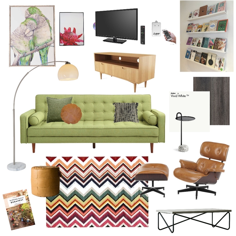 Tommys air bnb living room Lejla final Mood Board by LejlaThome on Style Sourcebook