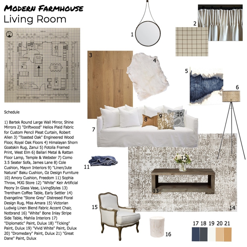 Living Room Sample Board Mood Board by georgiacampbell on Style Sourcebook