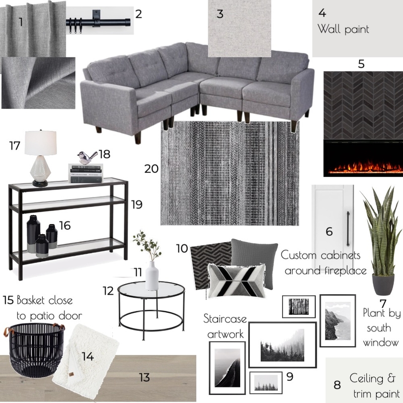 Module 9-Liv rm Mood Board by KJ on Style Sourcebook