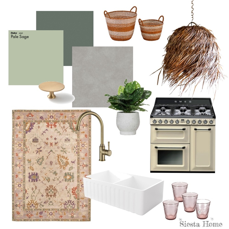 Boho Kitchen Mood Board by Siesta Home on Style Sourcebook