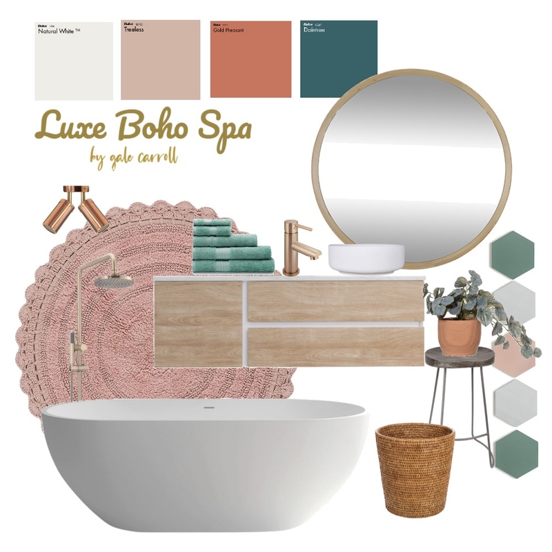 Luxe Boho Spa Mood Board by Gale Carroll on Style Sourcebook