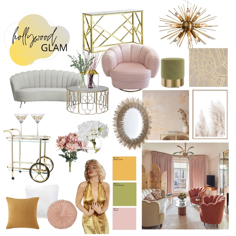 Hollywood Glam Mood Board by rhianreilly on Style Sourcebook