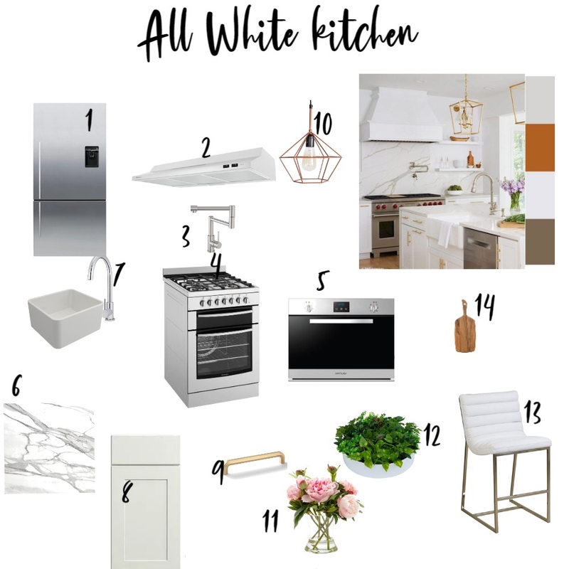 all white kitchen Mood Board by Swapna mahesh on Style Sourcebook