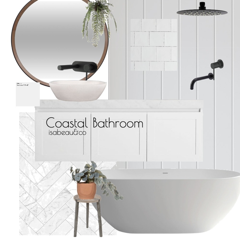 Coastal Bathroom Mood Board by Isabeau&Co on Style Sourcebook