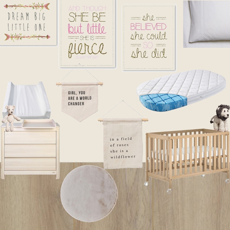 Nursery 1 - Girls room Mood Board by Freyja Giese on Style Sourcebook