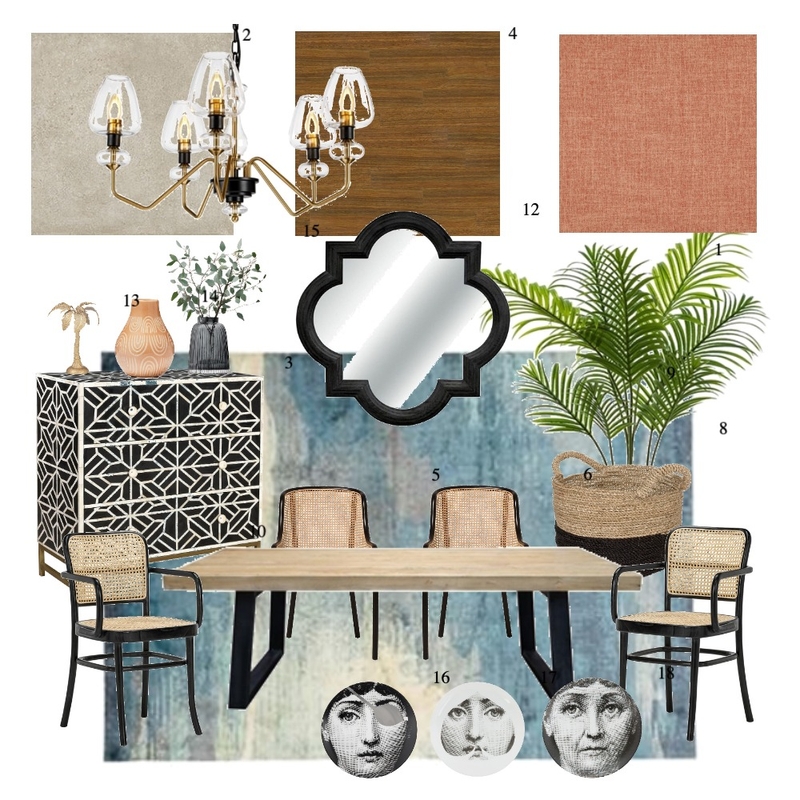 IDI Dining room Mood Board by Ruxuan0928 on Style Sourcebook