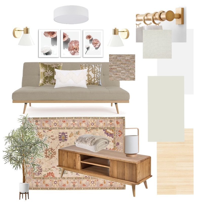 Module 9 : Guest Bedroom Mood Board by afia_chan on Style Sourcebook