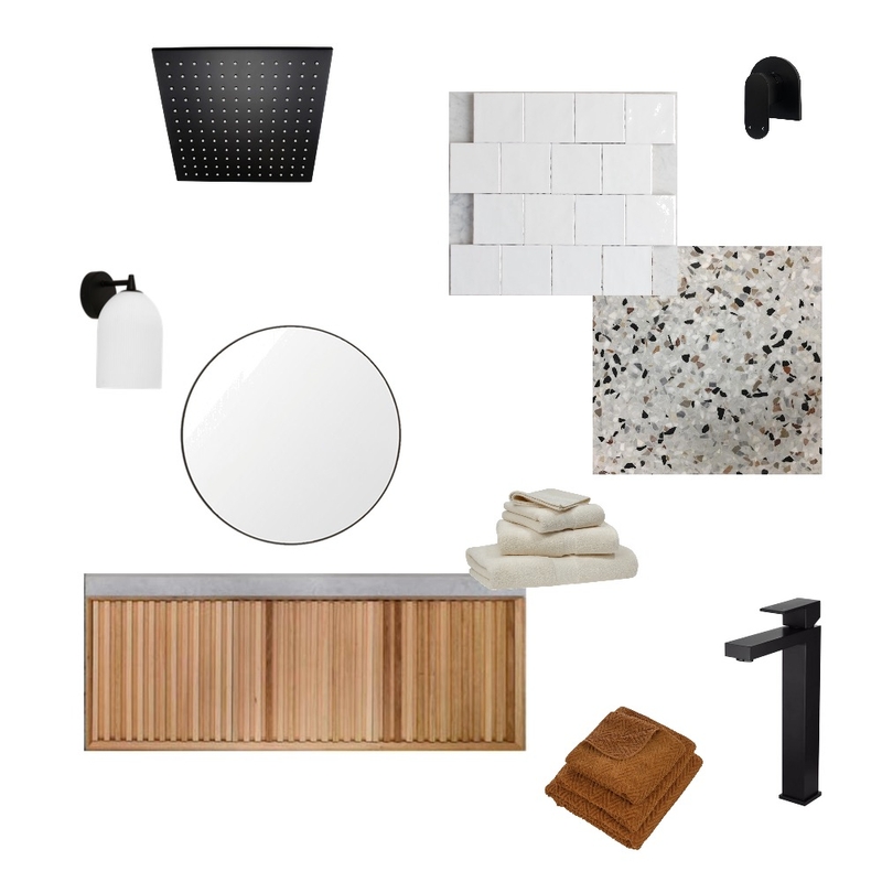 Terrazzo bathroom Mood Board by Stone and Oak on Style Sourcebook