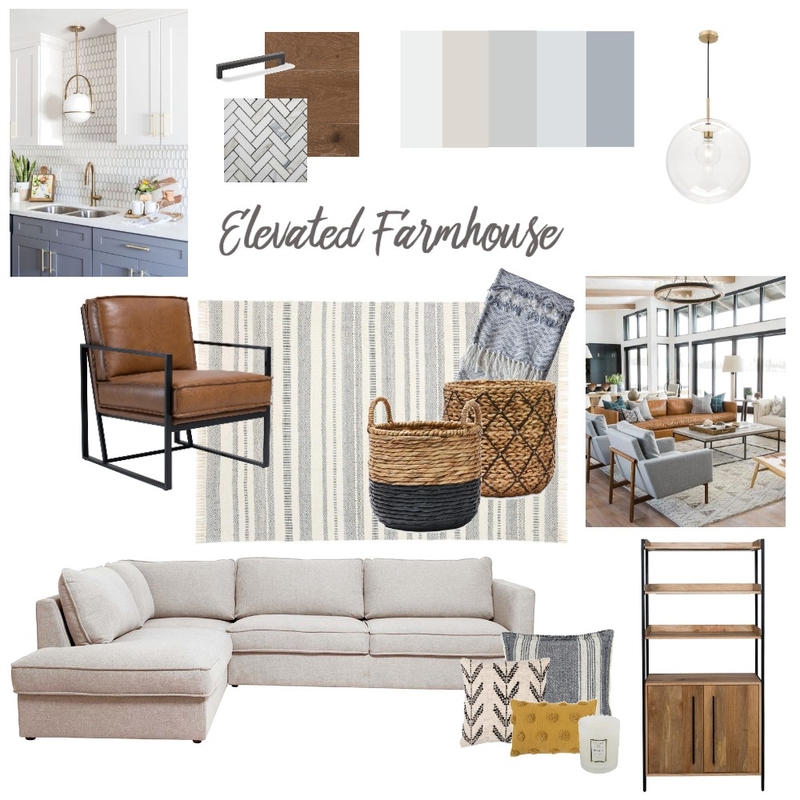 Elegant Farmhouse Mood Board by NMBS Designs on Style Sourcebook