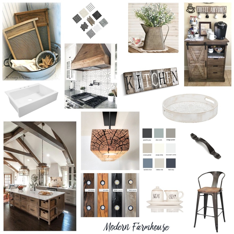 Modern Farmhouse Mood Board Mood Board by DesignsbyK on Style Sourcebook