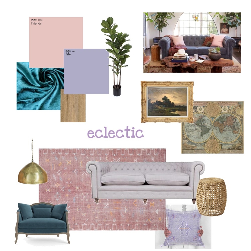 eclectic Mood Board by clairemorris on Style Sourcebook