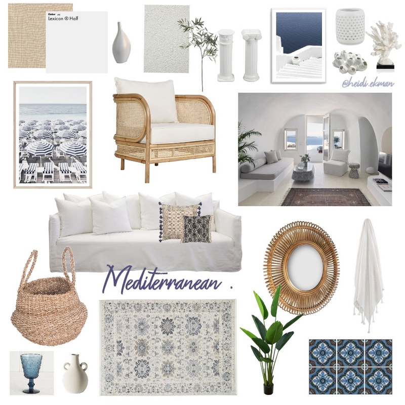 MEDITERRANEAN . Mood Board by heidiekman on Style Sourcebook