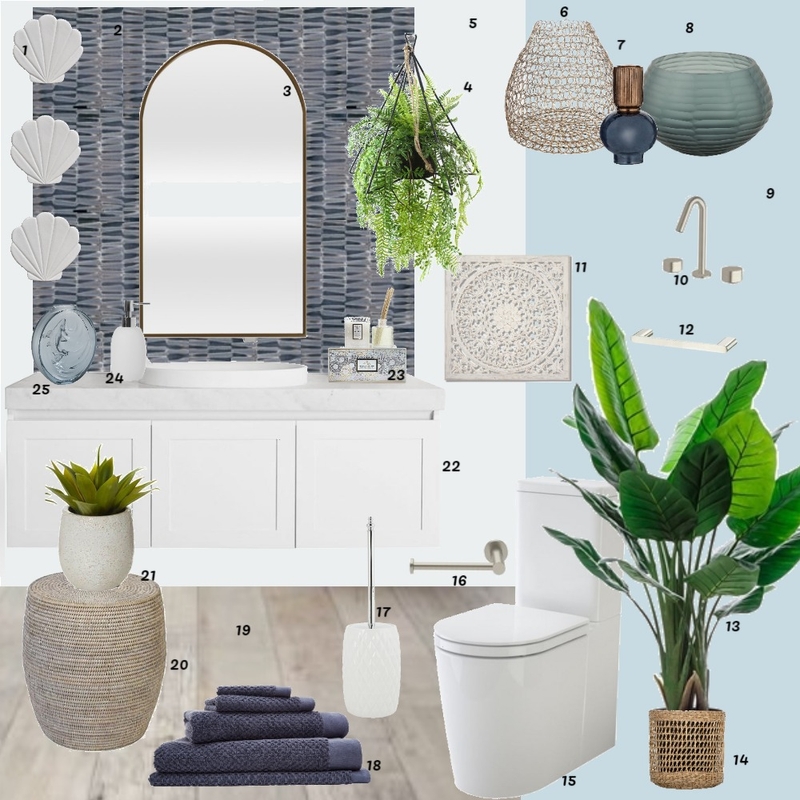 Powder Room Mood Board by CarolineB on Style Sourcebook