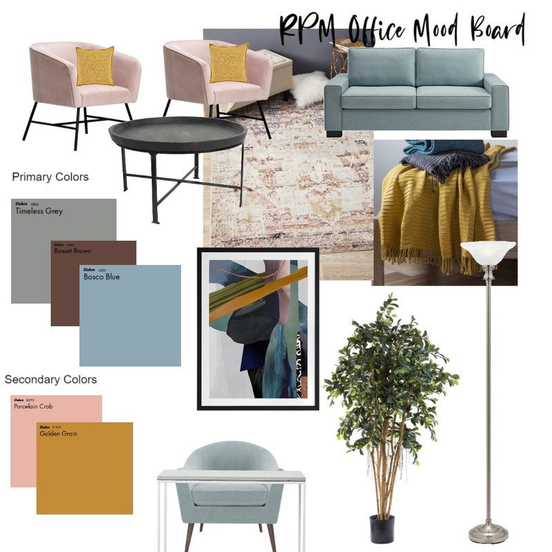 RPM Office Decor Mood Board by Joiful Creations on Style Sourcebook