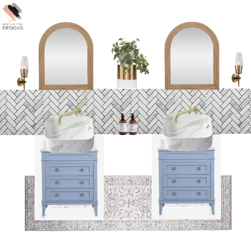 Bathroom Blues Mood Board by Maegan Perl Designs on Style Sourcebook