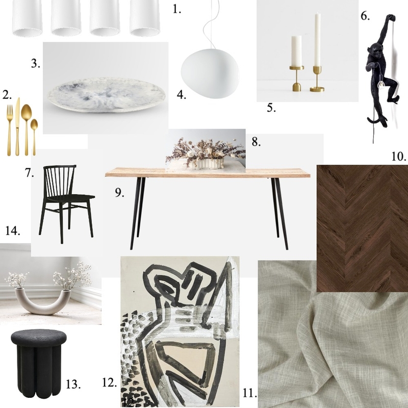 Module 9 Dining Mood Board by claudiareynolds on Style Sourcebook