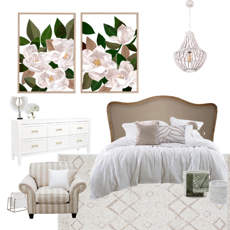 White Magnolia Mood Board by Frankie B Design on Style Sourcebook
