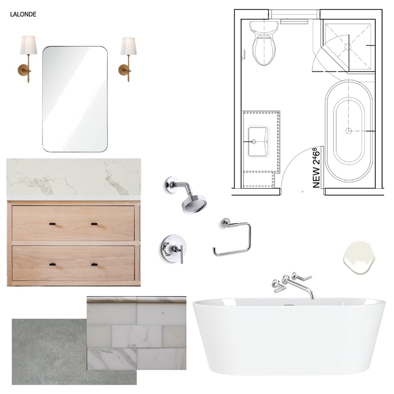 Lalonde Residence Main Floor Bathroom Mood Board by hayleysrobbins on Style Sourcebook