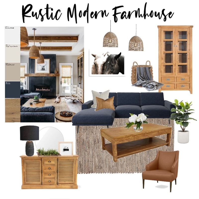 Rustic modern farmhouse Mood Board by Megan95 on Style Sourcebook