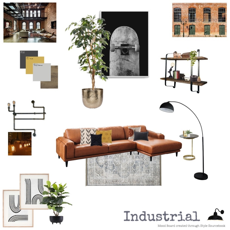 Industrial - Assignment 3 - Part A (Sample) Mood Board by Spaces To Liv on Style Sourcebook