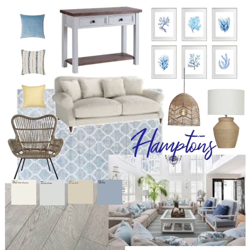 Hamptons Mood Board by Lucy Harris Interiors on Style Sourcebook