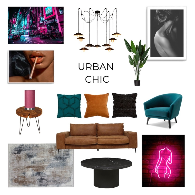 Urban Chic - Mod 3 Mood Board by Courtneybanham on Style Sourcebook