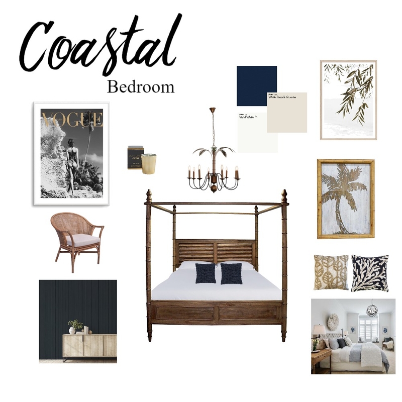 Assignment 4 - Coastal Bedroom Moodboard Mood Board by Karen Graham on Style Sourcebook