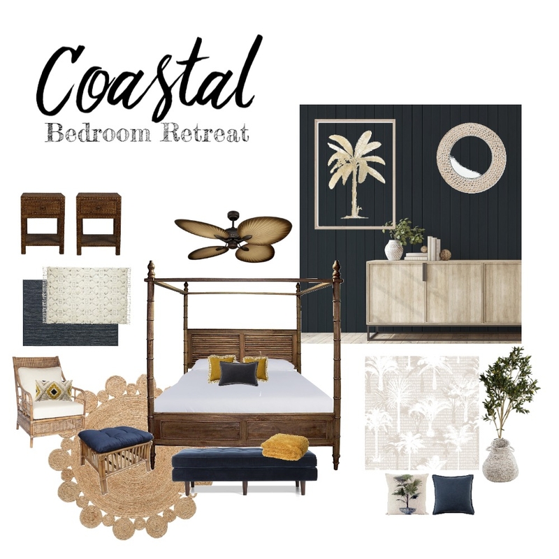 COASTAL BDRM RETREAT - SAMPLE BOARD Mood Board by Karen Graham on Style Sourcebook