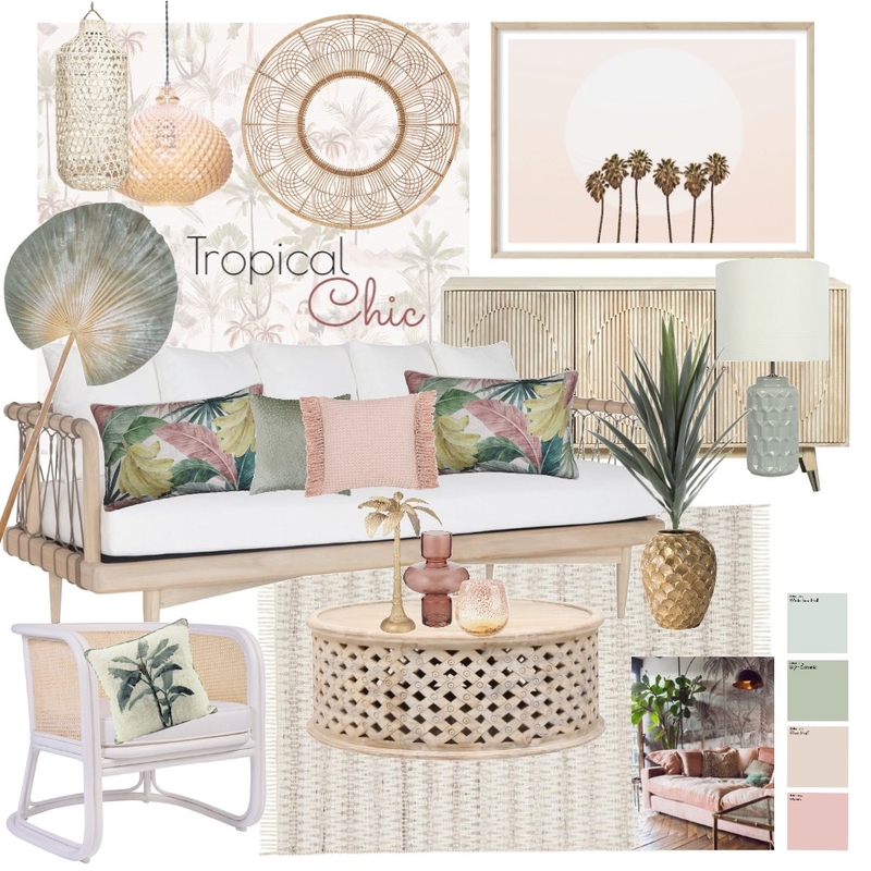 Tropical Chic Mood Board by Havana Rae on Style Sourcebook