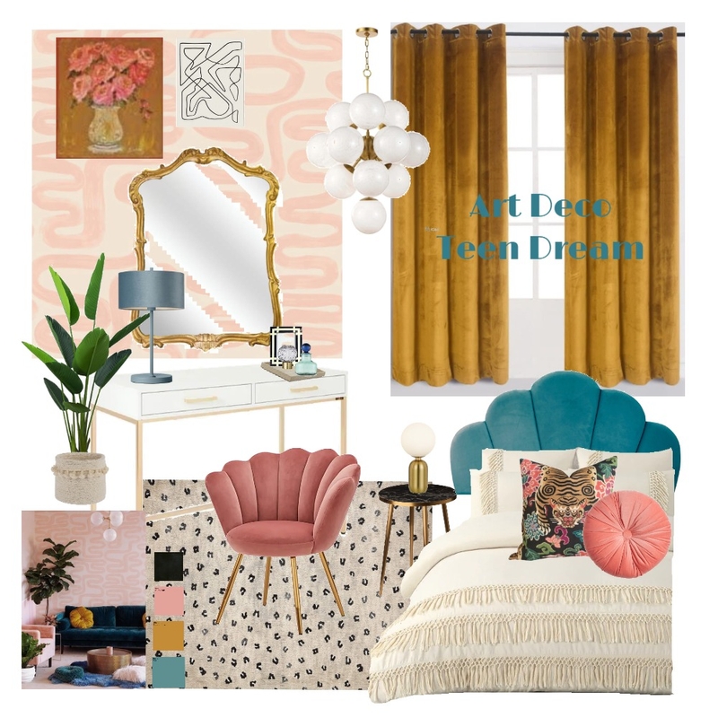 Art Deco Teen Dream Mood Board by haileymarieh on Style Sourcebook