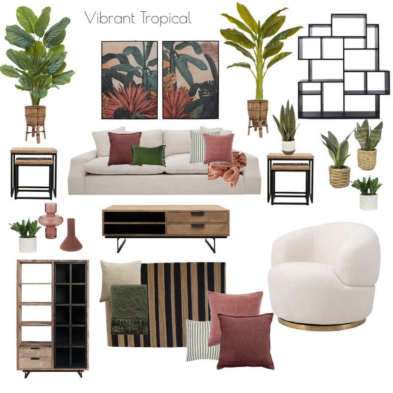 Vibrant Tropical Mood Board by CoastalHomePaige2 on Style Sourcebook