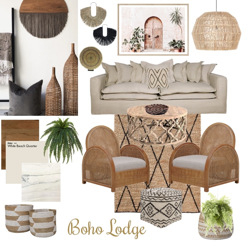 Boho Lodge Mood Board by leannedowling on Style Sourcebook