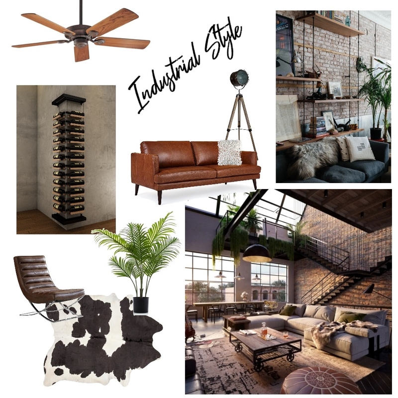 Industrial Open Living Space Mood Board by Ciara Kelly on Style Sourcebook