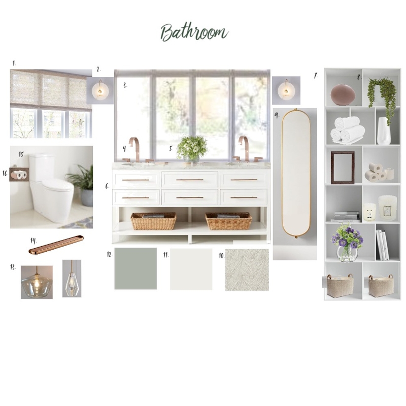 Bathroom Sample Board Mood Board by DaniDesigns on Style Sourcebook