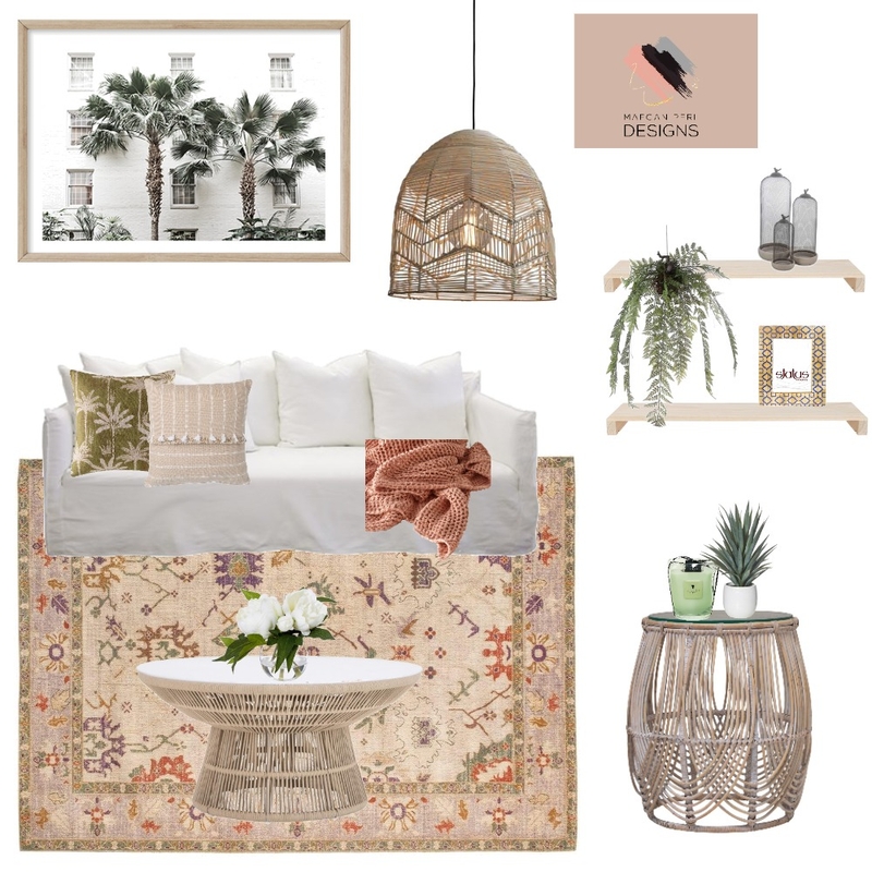 California Pink Mood Board by Maegan Perl Designs on Style Sourcebook