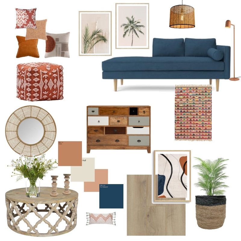 Boho Living Mood Board by Sara Howson on Style Sourcebook