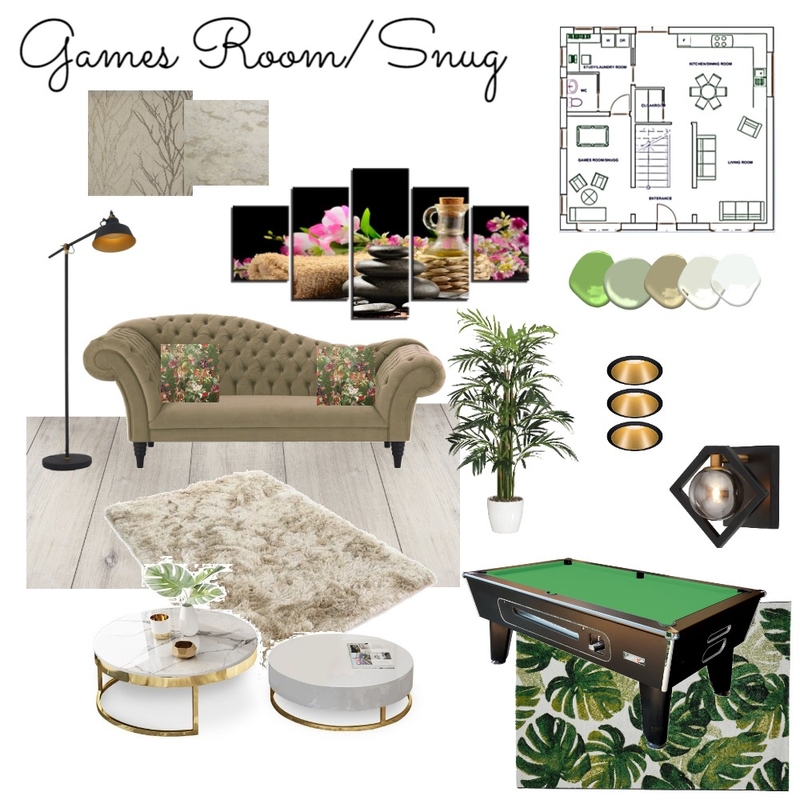 Games Room Sampleboard Mood Board by MonAmiDezign on Style Sourcebook