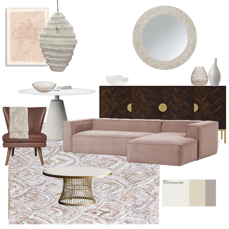 pink living Mood Board by aadesigns on Style Sourcebook